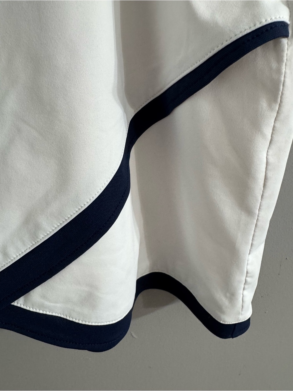 Peter Millar White Tennis Skort with Navy Trim - Picture 3 of 8
